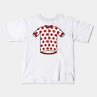 Polka Dot Climbers Cycling Jersey Kids T-Shirt